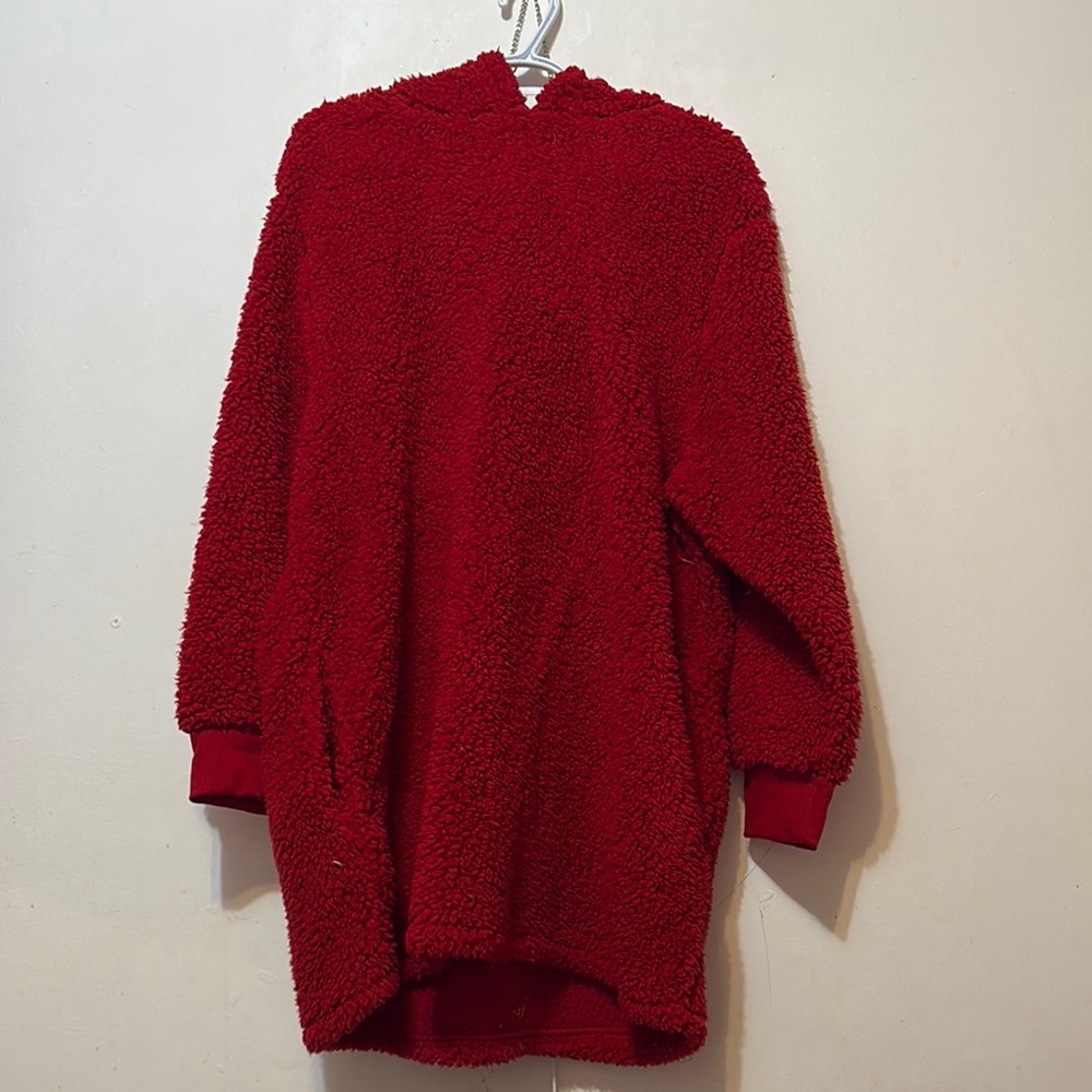 Ardene Vibrant Red Sherpa Jacket